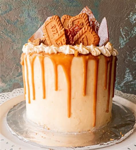 Lotus Biscoff Cake With Cream Cheese Frosting Butter Over Bae