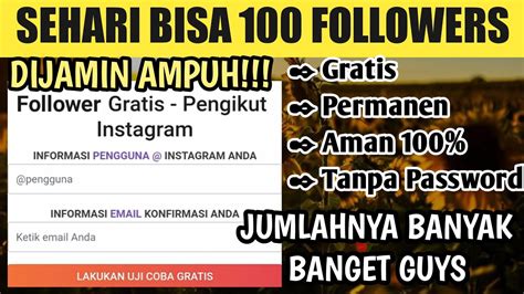 Cara menambah followers instagram gratis. Followers Instagram Gratis Aman Tanpa Password : Cara ...