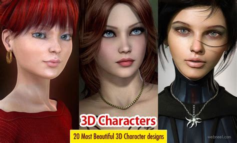 20 Most Beautiful And Stunning 3d Character Designs And Illustrations