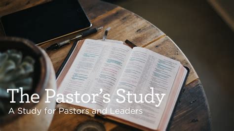 Download Free The Pastors Study By Alistair Begg