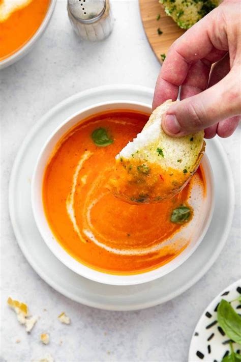 Tomato Soup With Fresh Tomatoes Is An Easy Homemade Summer Soup Recipe