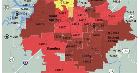 Tulsa County Zip Code Map Shows Dramatic Drop In Covid 42 Off