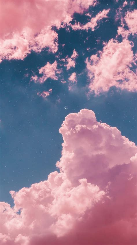 download 90 iphone wallpaper aesthetic pink clouds foto gratis posts id