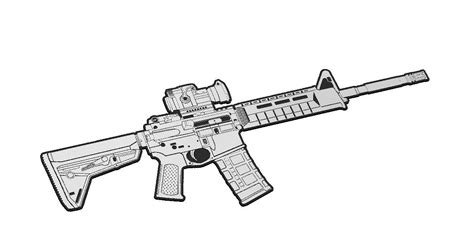 Really Cool Sniper Rifles Coloring Pages