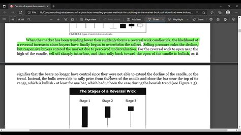 Secrets Of Pivot Boss Book Reading Chapter 2 Part1 Wick Reversal