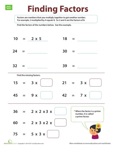 4th Grade Common Factors Worksheet Kidsworksheetfun Gcf And Lcm