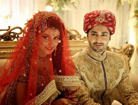 Ayeza Khan And Danish Taimoor Wedding Barat Pictures Fingerprints On