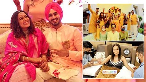 Neha Kakkar Kickstarts The Pre Wedding Festivities Pics From Her Mehendi And Haldi Ceremonies Are Out