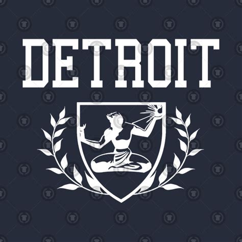 Detroit 313 Crest Detroit T Shirt Teepublic