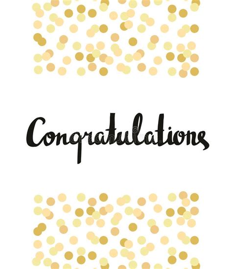 Congratulations Calligraphy Congratulations Background With Gold