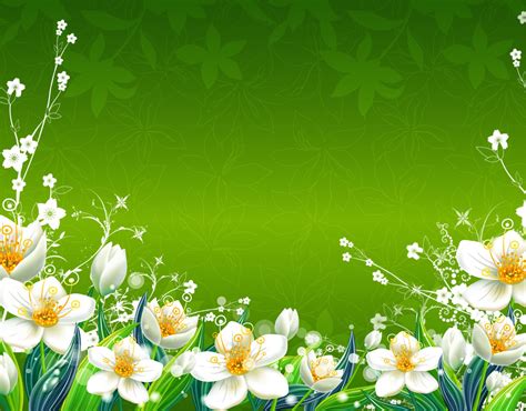 Green Flower Wallpapers On Wallpaperdog
