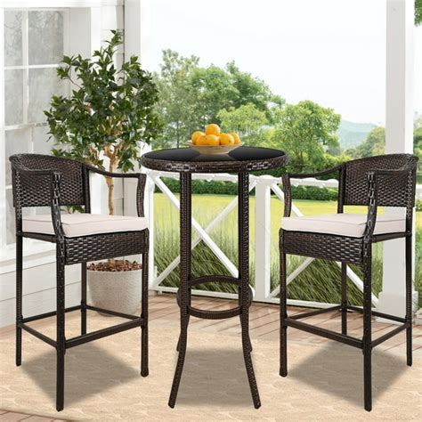 High Table And Chair Patio Set Patio Furniture