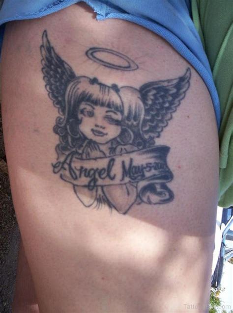 Memorial Angel Tattoo On Bicep Tattoo Designs Tattoo Pictures