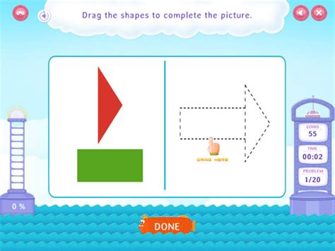 Compose Shapes Practice With Fun Math Worksheet