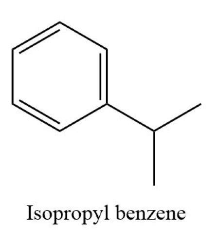 Draw The Structure Of Isopropyl Benzene Homework Study Com