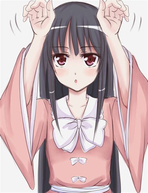 Safebooru 1girl Black Hair Bow Bunny Pose Dress Highres Houraisan Kaguya Japanese Clothes Long