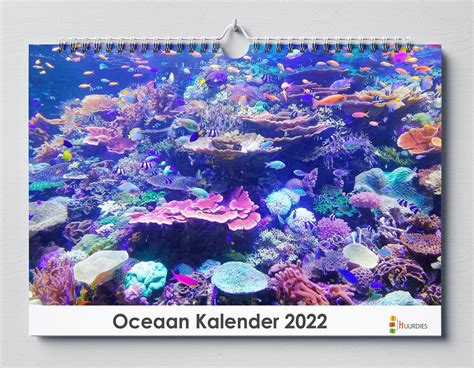 Oceaan Kalender 2023 35x24 Cm Jaarkalender 2023 Wandkalender 2023