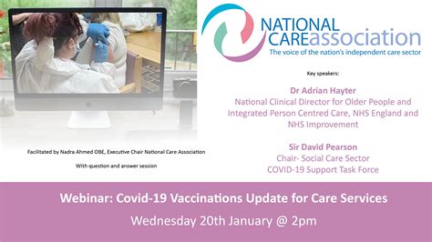 Covid-19 Vaccinations Update for Care Services | Our Events | Events | News And Events ...