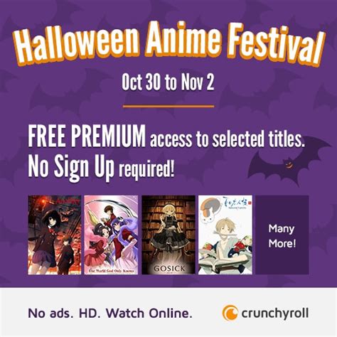 Crunchyroll Forum Crunchyrolls Halloween Anime Festival Free