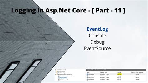 Logging In Asp Net Core Add Eventlog In Asp Net Core Configuring Logging In Asp Net Core