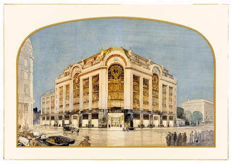 Henri Guerbois Department Store In King Street 1921 Drawing Matter