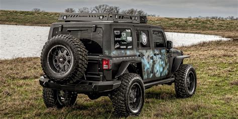 Jk Unlimited With Custom Paint Job On 37 Offroad Wheels —