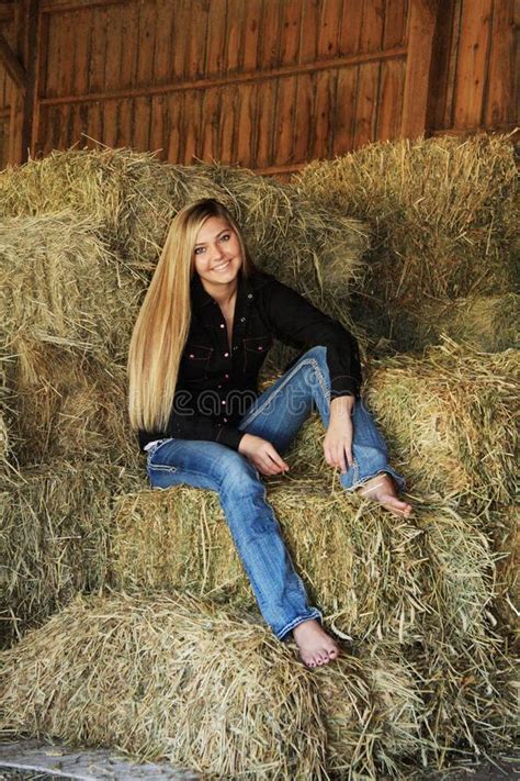 Whether you agree with it or not, you cannot disagree that blondes really have. Pretty Blonde High School Senior Country Girl Stock Photo ...
