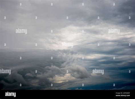 Franklin, Iowa. Storm clouds which produced very heavy winds, rain and
