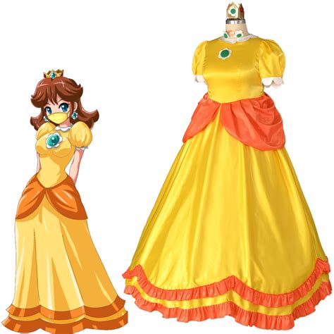 Princess Daisy Dress Costume Plus Size Adult Cosplay Fancy Dress Ebay