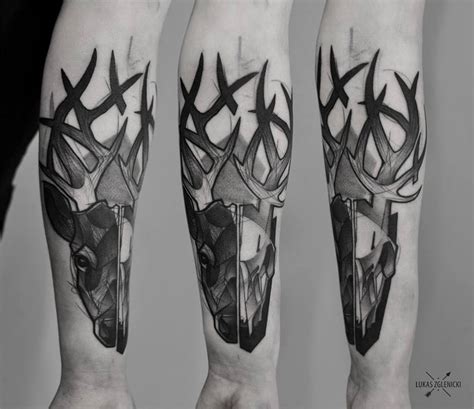 Skull is one of the most powerful elements of the art creations including tattoo designs. Deer Forearm Tattoo | Best tattoo design ideas