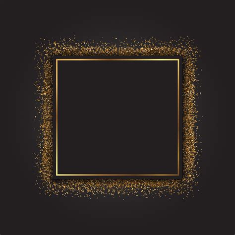 Gold Glitter Frame 204517 Vector Art At Vecteezy