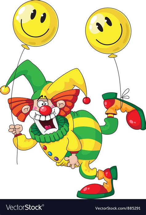 funny clown royalty free vector image vectorstock