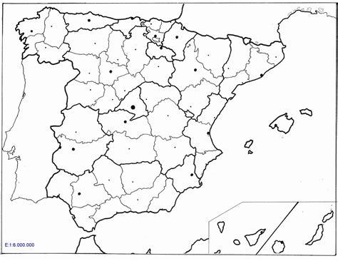 Mapa Mudo De España Mapa De España