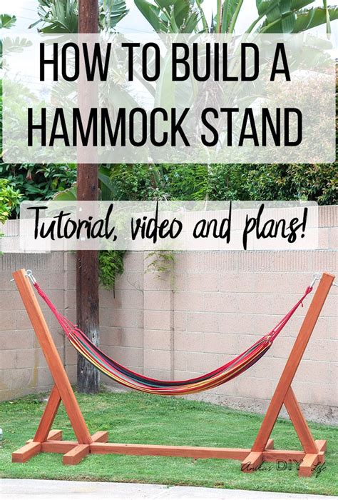 Easy Diy Hammock Stand Using 3 Tools Diy Hammock Wooden Hammock