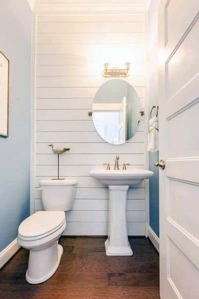 Some of the best small bathroom ideas are all about creating space for storage, including your soaps and bottles. Top 60 Best Half Bath Ideas - Unique Bathroom Designs