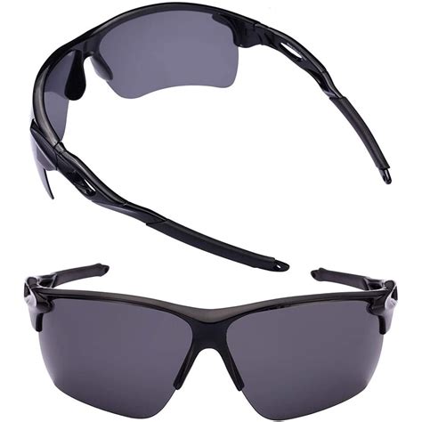 mass vision 2 pair of extra large polarized sport wrap sunglasses for men with big heads