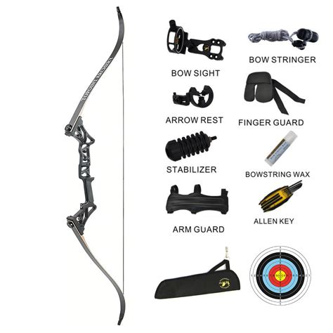 30 40lbs Topoint Archery Takedown Recurve Bow Package R3 Ready To Shoot