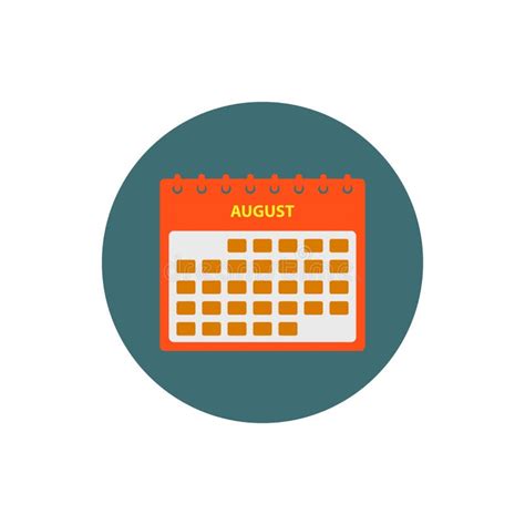 August 23 Calendar Date Interface Time Icon Web Internet Setting