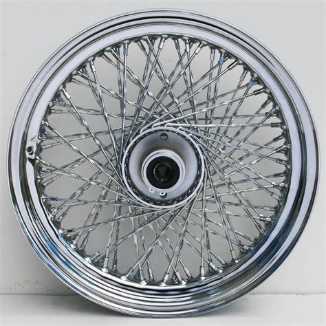 16 Twisted Spoke Chrome Front Wheel For Harley Heritage