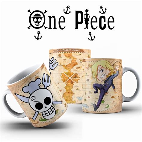 Caneca Personalizada One Piece Chibi Mugiwaras Sanji Shopee Brasil