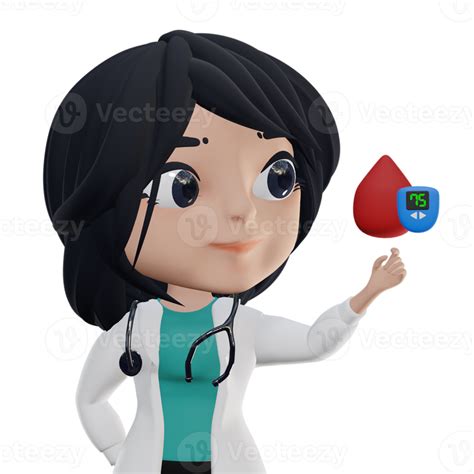 3d Beautiful Female Doctor 15271504 Png