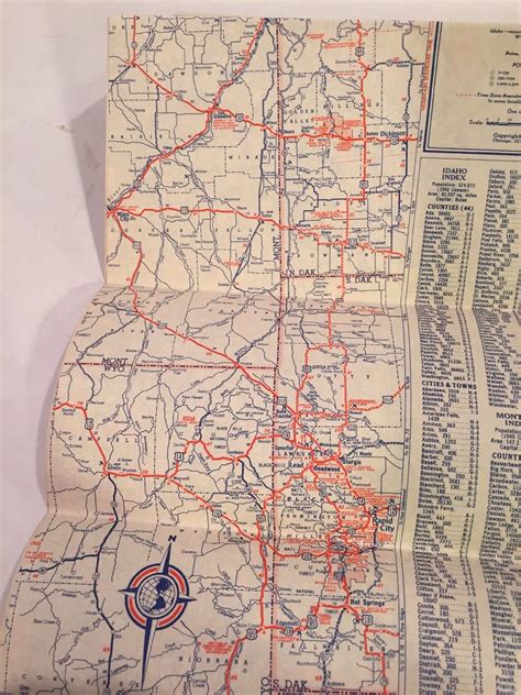 Road Map Of Idaho And Montana