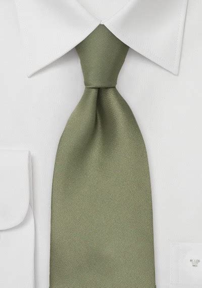 Solid Color Tie In Dark Sage Green Bows N