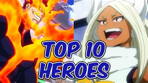 Boku No Hero Academia Estos Son Los 10 Héroes Profesionales Más
