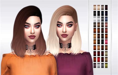 Sims 4 Hairs Frost Sims 4 Simpliciaty`s Sunshine Hair Retextured