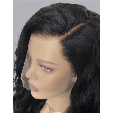 13x4 Natural Wave Lace Front Human Hair Wig With Pre Pluked Brazilian