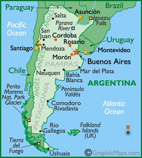 Argentinie Map 
