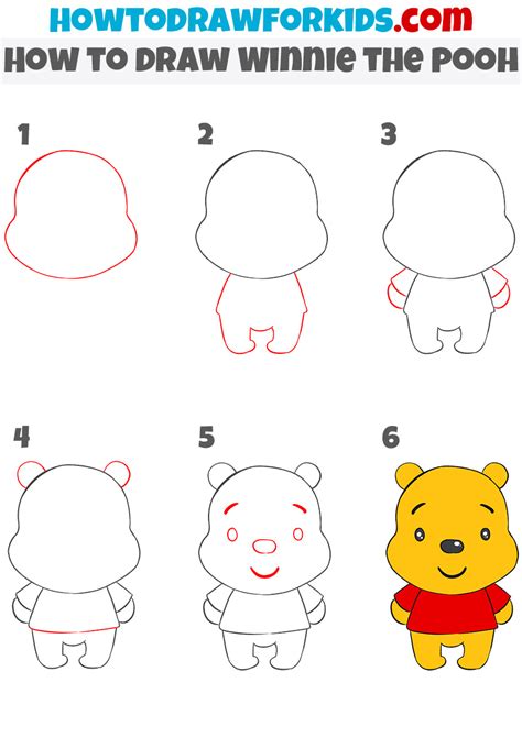 How To Draw Winnie The Pooh Step By Step Disney Characters Cartoons My Xxx Hot Girl
