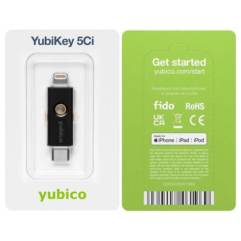 Yubikey 5ci 2 Pack Usb C And Lightning Security Key Yubico
