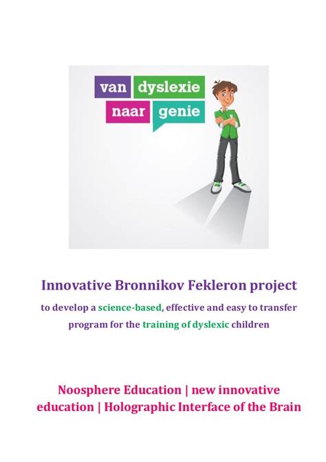 From Dyslexia To Genius Bronnikov Fekleron Project